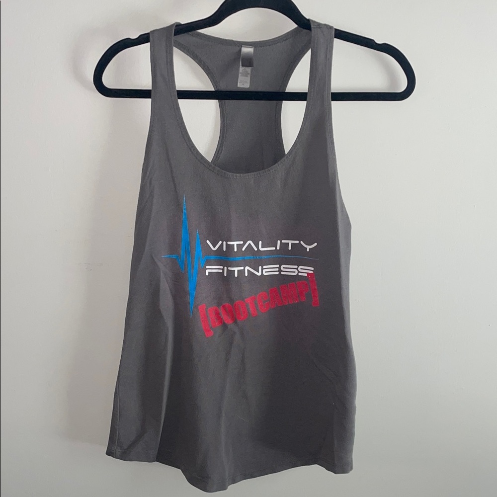 Next Level Apparel Gray Vitality Fitness Bootcamp Tank